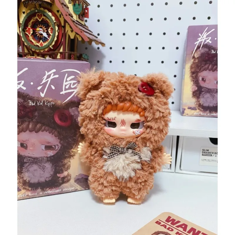 متوفر في المخزون AYOR TOYS X "الصيد" سلسلة من الصناديق العمياء باد كيد كيبو المتمردين الجنة الفينيل المطاط الفراء أنيمي المفاتيح لعبة أعمى