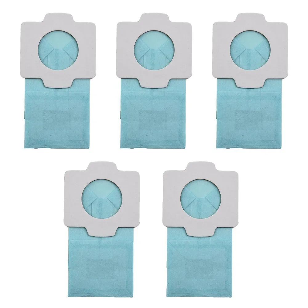 5 Dust Bags Suitable For Cordless Vacuum Cleaner DCL182Z DCL182  194566-1 Spare Part Home Appliance Light Blue