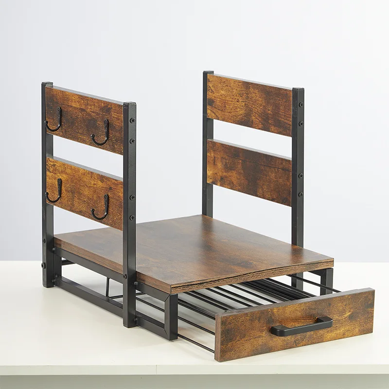 

Трансграничная деревянная кофемашина, стеллаж для хранения, барная стойка, комбинированное хранилище из американского железа и дерева.