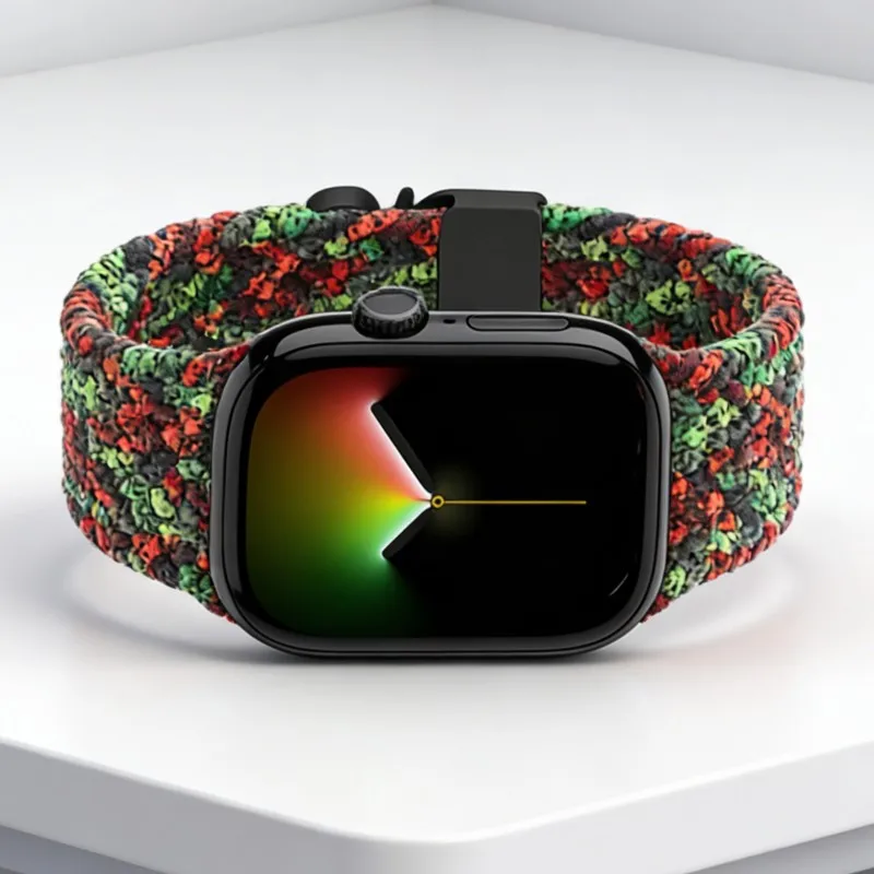 Geflochtenes Armband für Apple Watch Uhrenarmbänder 40mm 44mm 46mm 42mm 49mm 45mm Fallschirm-Armband IWatch Series 11 10 SE3 9 8 7 Ultra 3 Armbänder