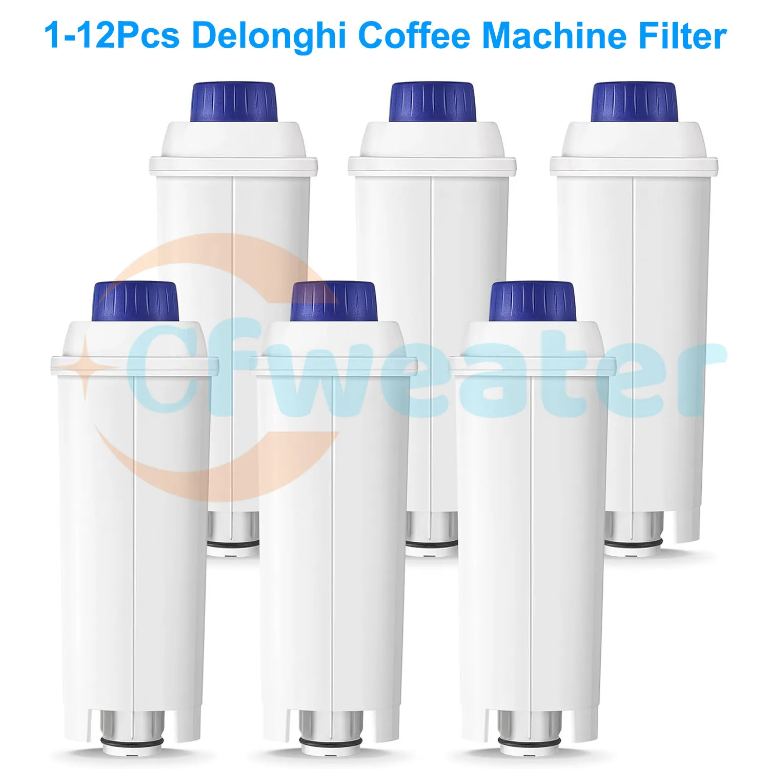 

12-1Pcs DLSC002 Water Filter Replacement Coffee Filter for Delonghi DLSC002 Cfweater Water Filter Fit for Delonghi Machine Parts