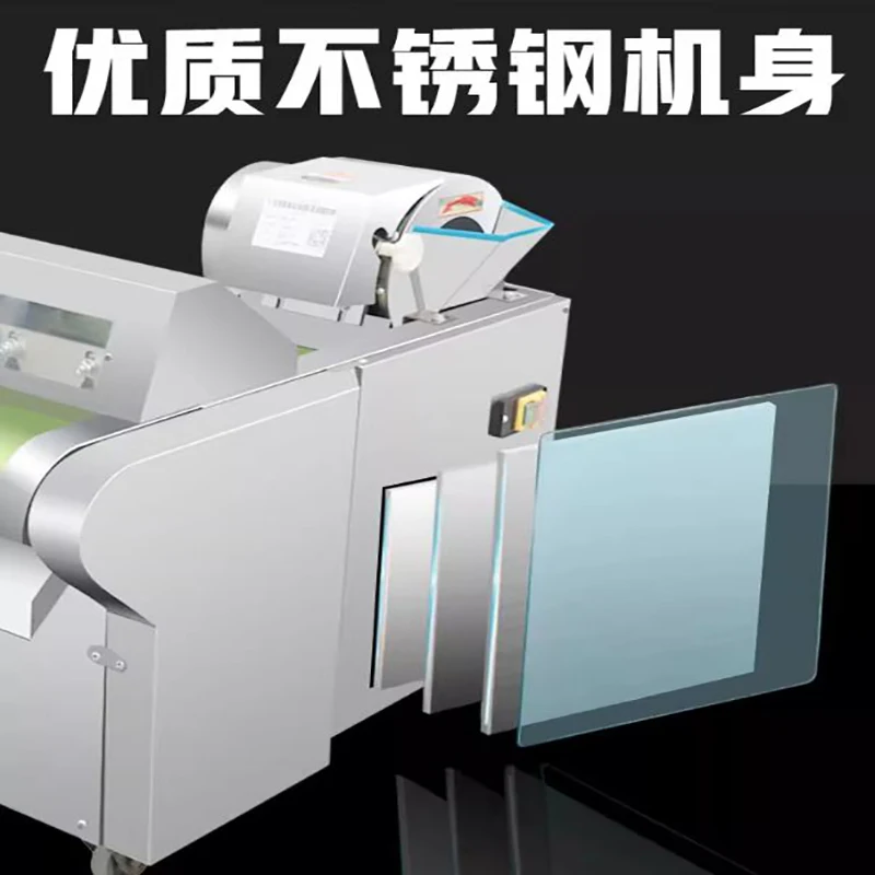 

Fully Automatic Electric Chip Cutting Machine Potato Carrot Vegetable Fruit Cutting Machine New