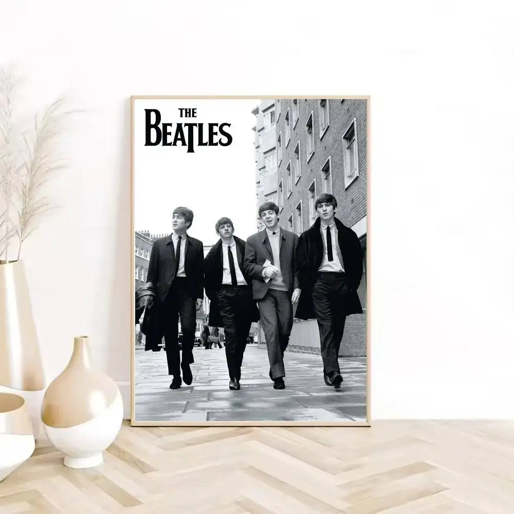 1 قطعة الفرقة B-Beatles ملصق رائع HD لزجة الجدار مقاوم للماء غرفة المعيشة المنزلي غرفة نوم النوم بار الديكور الجمالي