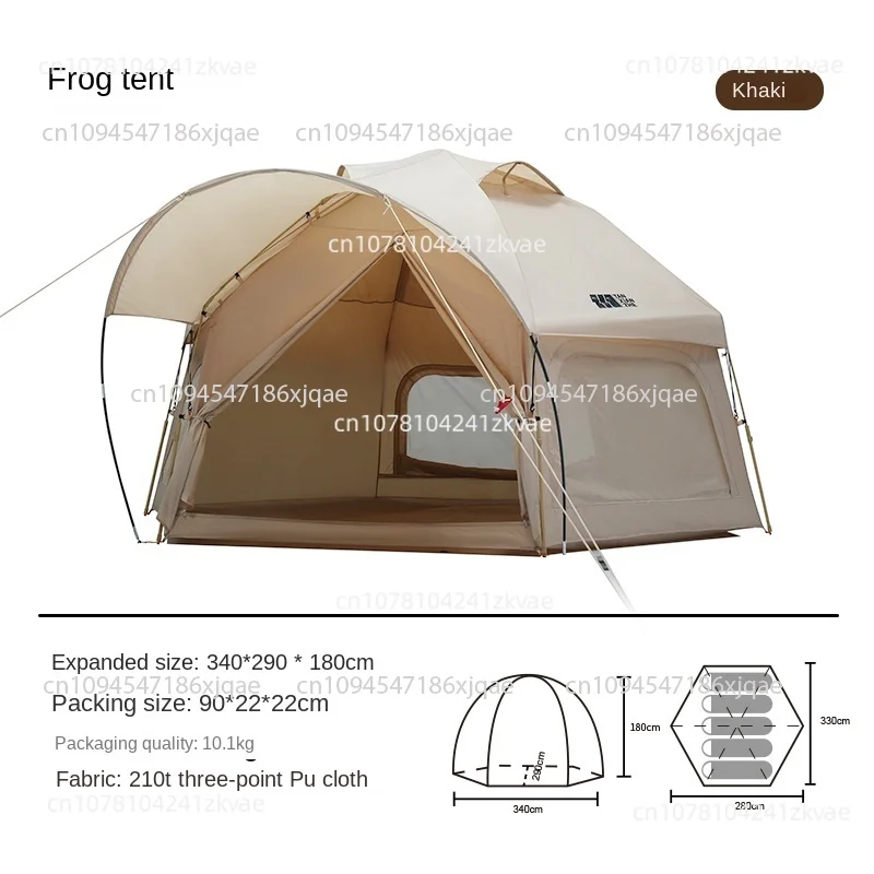 Fully automatic mushroom tent Outdoor camping field camping folding portable quick opening thickened rain proof tent