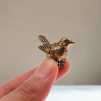 4pcs Mini Brass Bird Ornaments Universal Fit For Outdoor Birdbaths & Bowls Durable Weather-Resistant Bird Bath Accessories