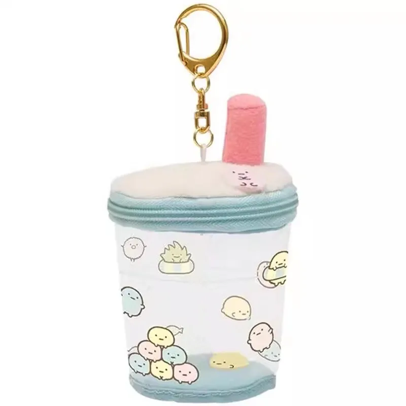 New Cute Sumikko gurashi Cup Children Small Transparency Bag Coin Purse Key Chian For Women