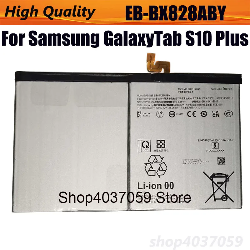 Full capacity battery For Samsung GalaxyTab S10 Plus Table PC Battery 10090mAh EB-BX828ABY Tablet batteria + Tools