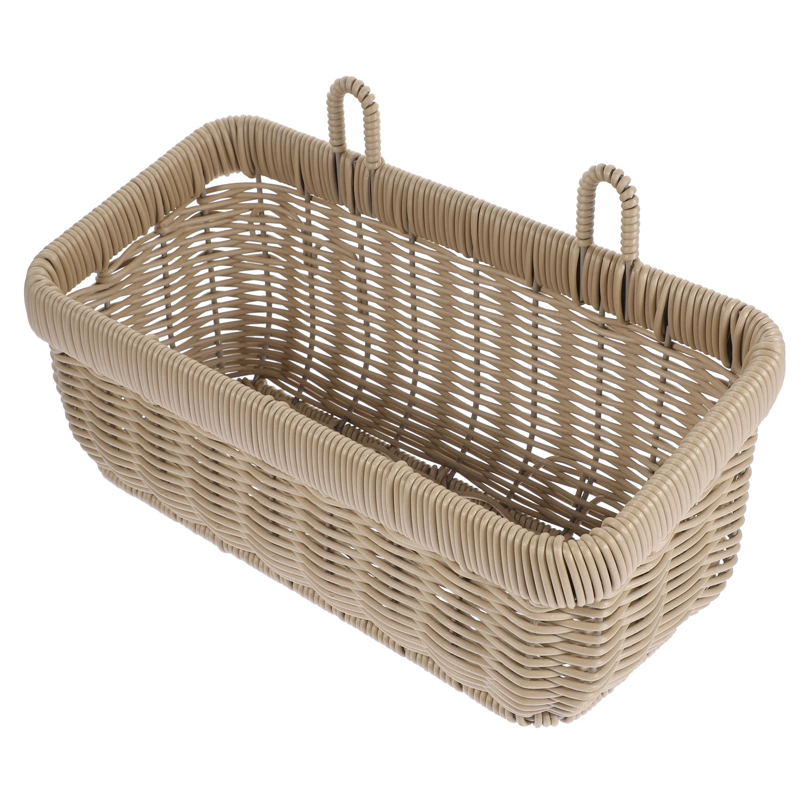 

Woven Hanging Garlic Basket Plastic Kitchen Holder for Fruit Vegetable Storage Ginger Storage Basket Woven Wall Baskets