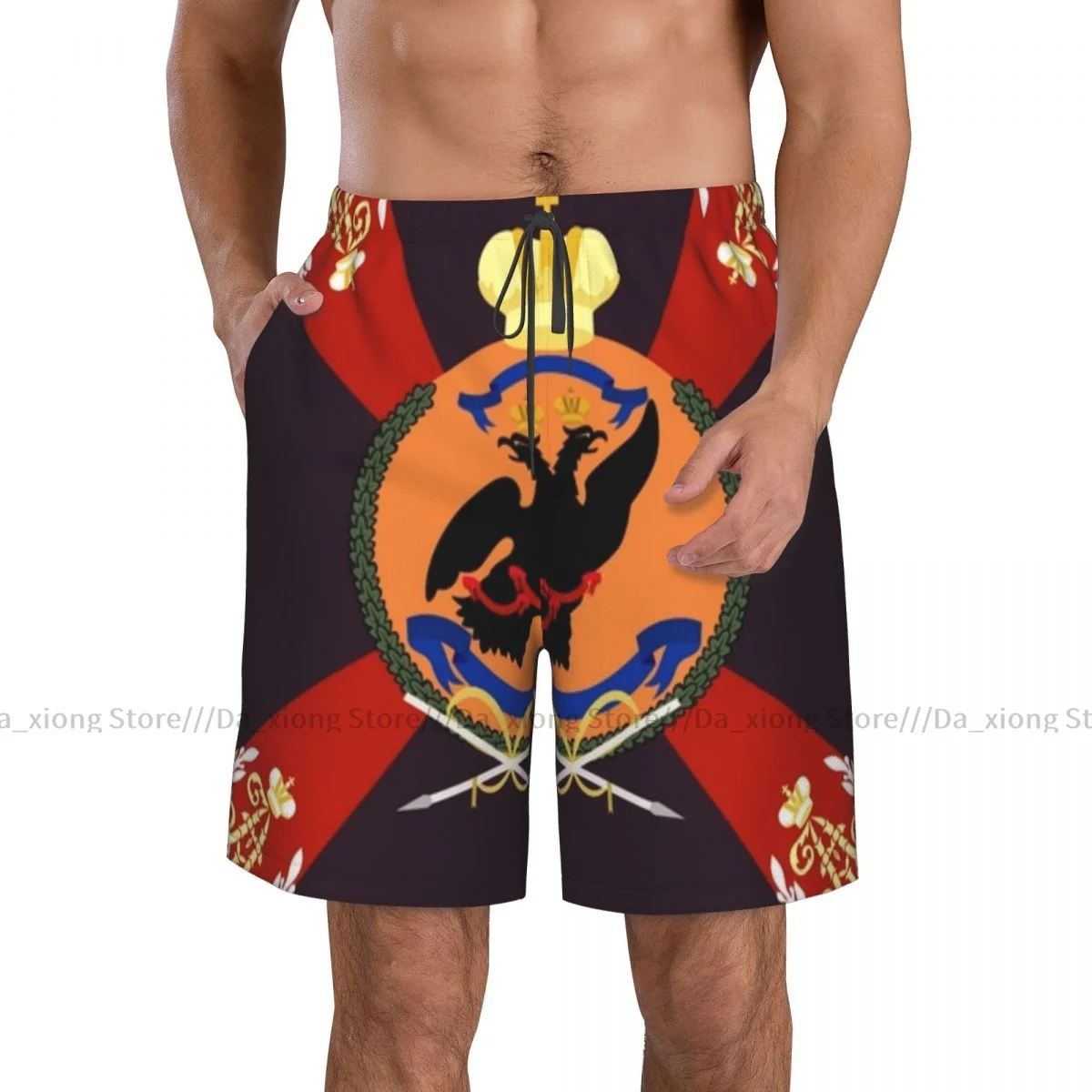 Man Swimwear Russian Regiments Took Part In The Battle Of Borodino In 1812 Shorts Trunks Beach Board Shorts Swimming Swimsuits