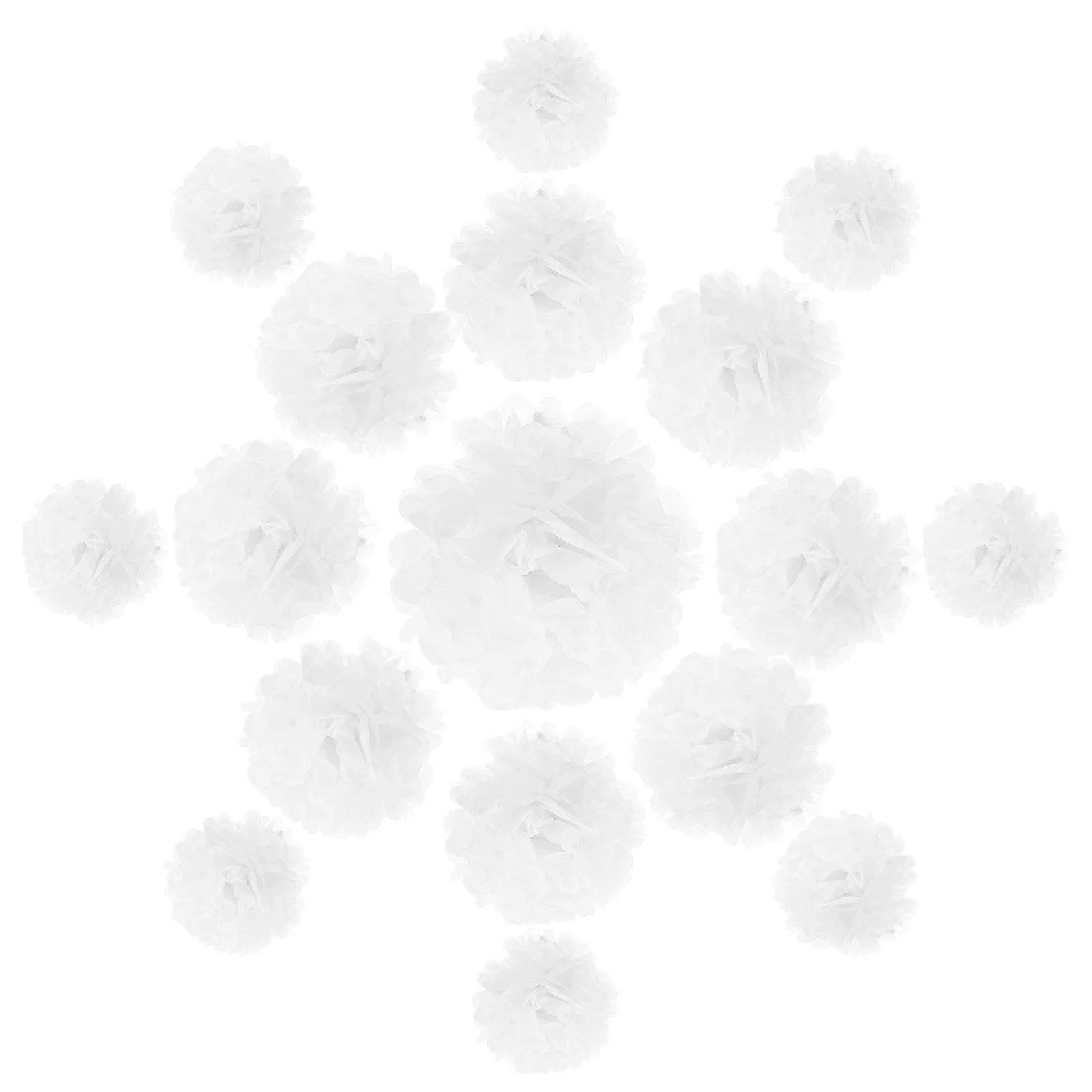 

24pcs 24 Paper Flower Balls Decor 8 9 10 Inch 12 Inch White Party Hanging Photo Props Home Wedding Celebrations