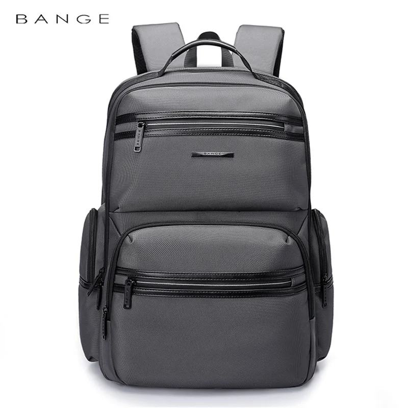 BANGE  Sports Backpack 15.6 Anti-wrinkle Waterproof USB Recharging Oxford Backpack Men Fashion Travel Bag Backpacks