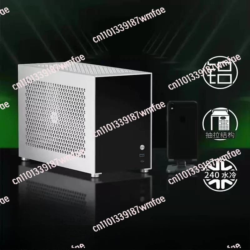 11L mini chassis B5 all aluminum alloy matte ITX main board SFX power supply compact pull-out type
