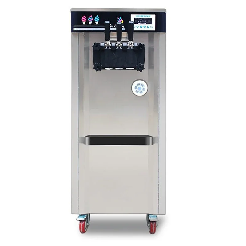 1700W Commercial Large-Scale Soft Ice Cream Machine Full-Automatic Stainless Steel Sweet Cone Vertical ice cream machine