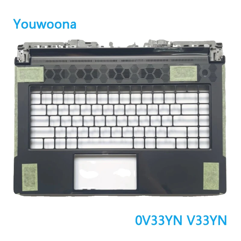 新しいオリジナルラップトップ交換用トップケース-dell-alienware-m15-r5-r6-0v33yn-05wc70用
