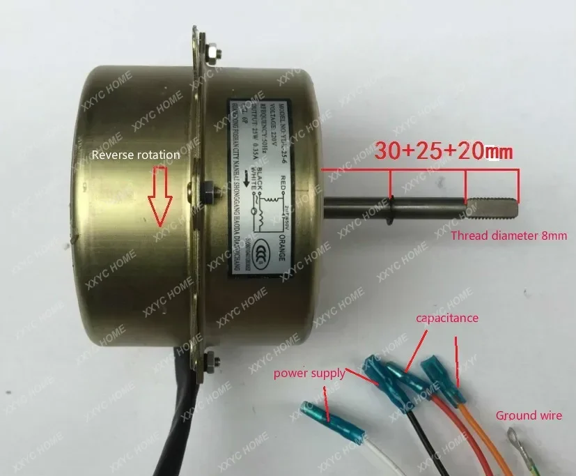 

YDK-25-6 motor 1.5P air conditioning outdoor fan motor air energy motor for Kelon air conditioning