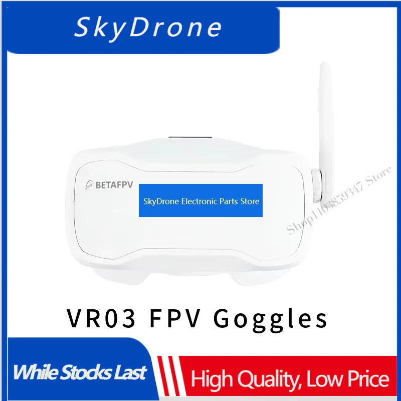 SkyDElIn Store BETAFPV VR03 FPV Goggles With 64GB Storage DVR For RC FPV Racing Drones 48CH Video Recording Virtual Reality Head