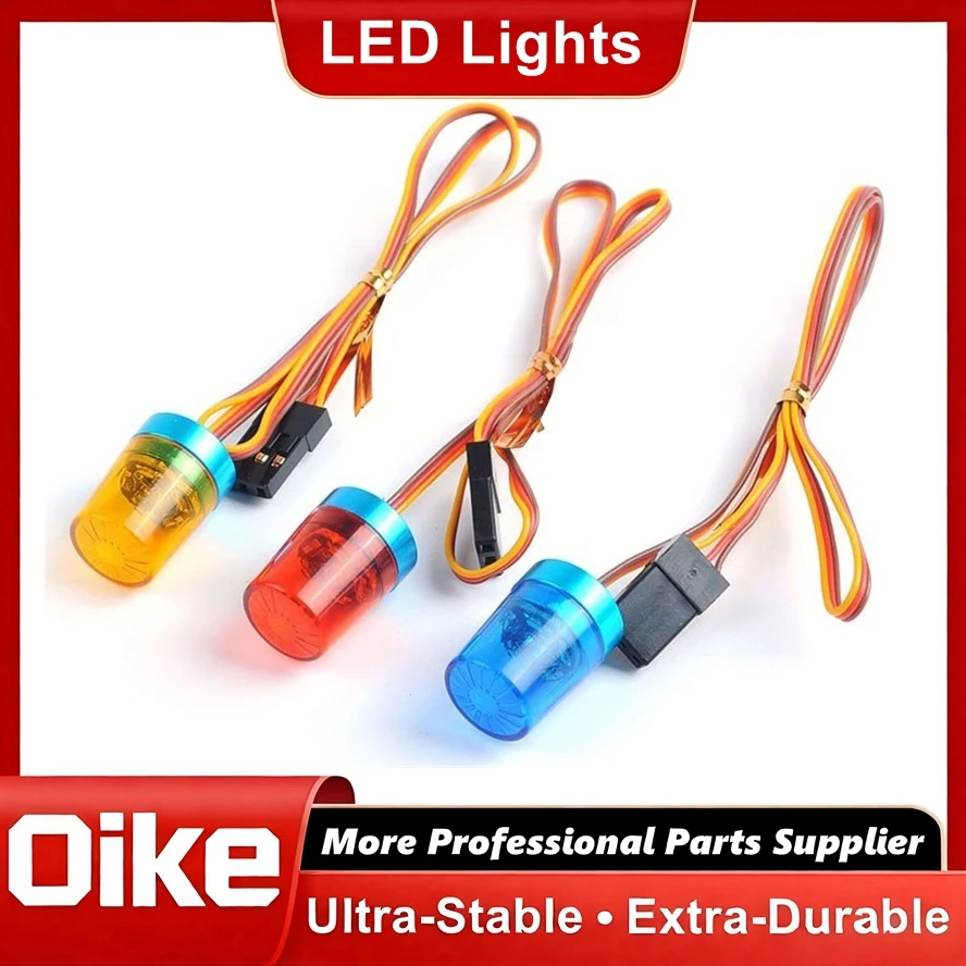 Oike Parts Multi-Function LED Lamp Flash Lights Strobing-blasting/ Rotating Light for 1/10 1:14 Tamiya Tractor Engineering Truck