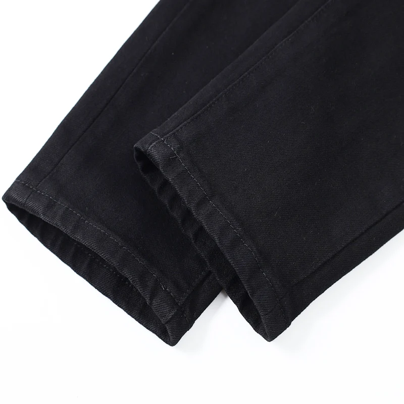 Y2Knew black jeans, washed, nostalgic, stretchy, slim fit, painted, pleated, beaded patch jeans, high street designer,