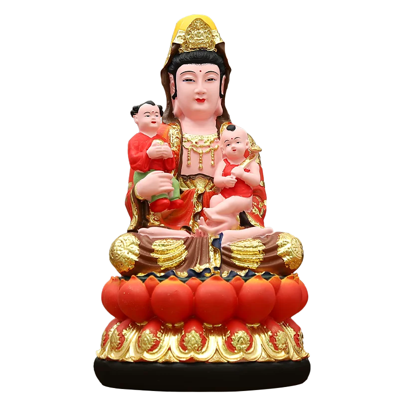 

Bodhisattva statue of Goddess of Mercy Home worship of deities Ornaments Resin crafts Buddhist artifacts