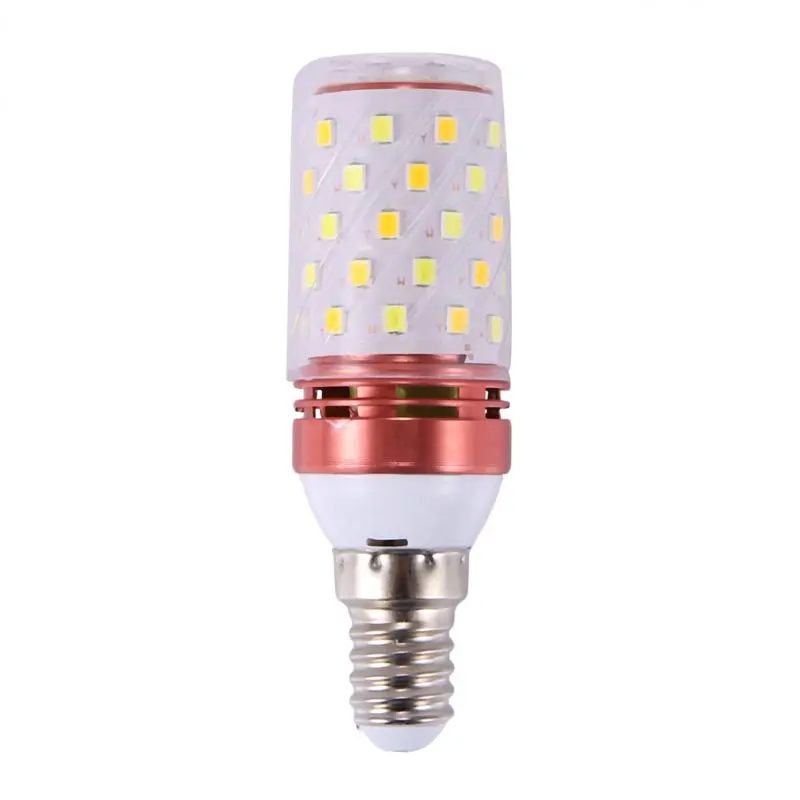 A01F-8X 3 Color Temperatures Integrated SMD LED Corn Lamp E14 AC85V - 265V Warm White High Light Small LED Light Bulb 12W