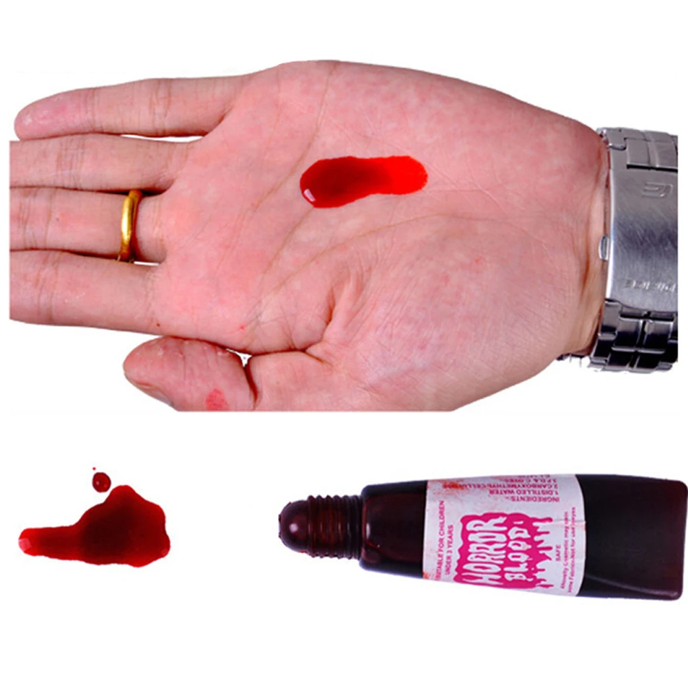 15ml Artificial Cosplay Toys Simulated Wounds Halloween Makeup Fake Blood Blood Plasma Body Paint Tool