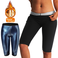 Sauna Slimming Shaper Pants Waist Trainer Sweat Hot Thermo Weight Loss Women Fat Burning Shorts Compression Leggings Shapewear