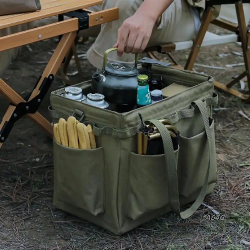 

Large Multi-Functional Travel Bag Outdoor Folding Storage Box Outdoor Camping Handbag Picnic Firewood Bag
