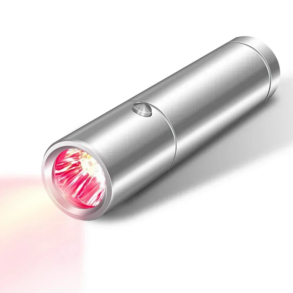 

460nm 630nm 660nm 850nm 900nm LED Lamp Collagen Pain Relief Infrared Red Light Therapy Torch/rechargeable battery/2025 hot sales