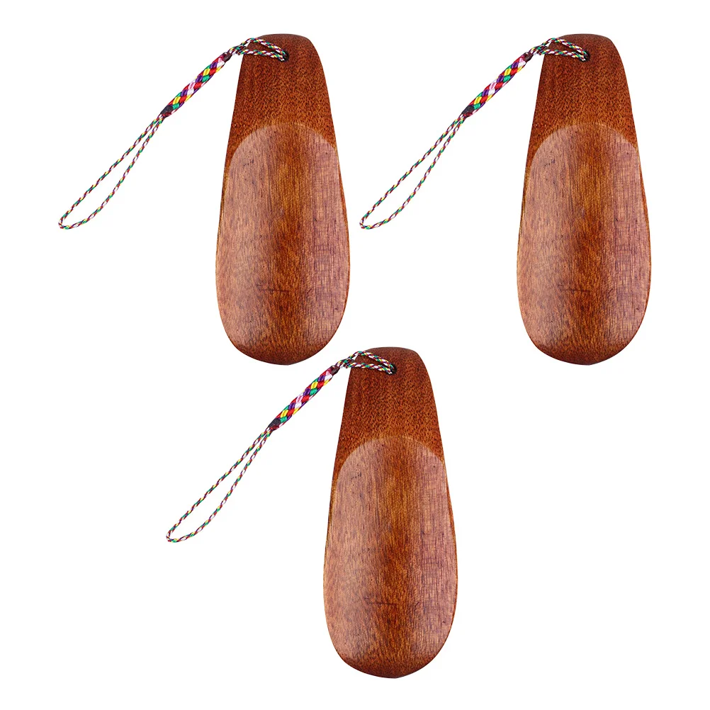 3 قطع من رؤوس الأحذية الخشبية ناعمة وآمنة وعديمة الرائحة وتصميم مريح للرجال والنساء وكبار السن للاستخدام المنزلي لبيسة الحذاء #4