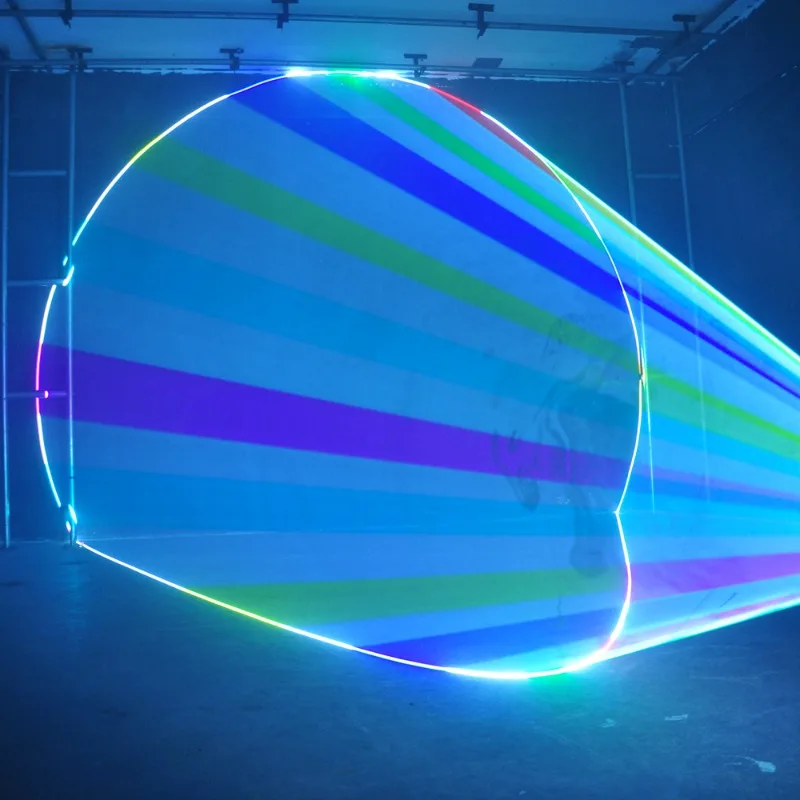 Stage dedicated 20 watts high power RGB full color DMX512 animation effect light ILDA mobile phone Bluetooth