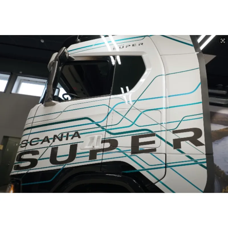 จําลองของเล่นรถ SUPER UV สติกเกอร์ตกแต่งสําหรับ 1/14 Tamiya RC รถบรรทุกรถบรรทุก Scania 770S 56368 56379 อุปกรณ์เสริม