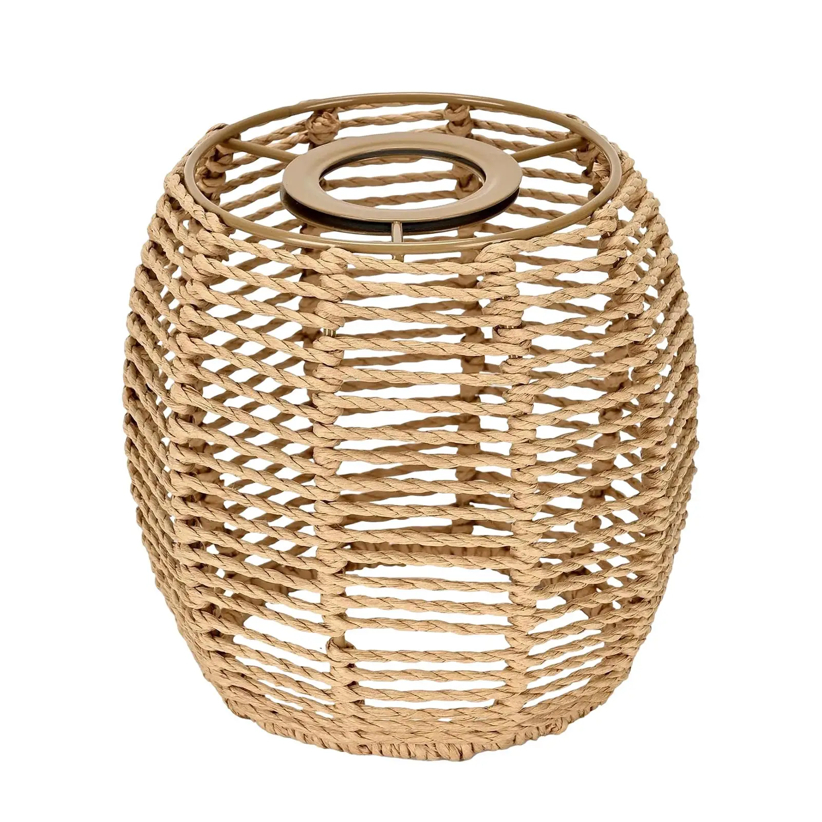 Unique Paper Rope Lampshade for Bedside or Floor Lamp Rustic Pendant Light Cover for Living or Bedroom Use