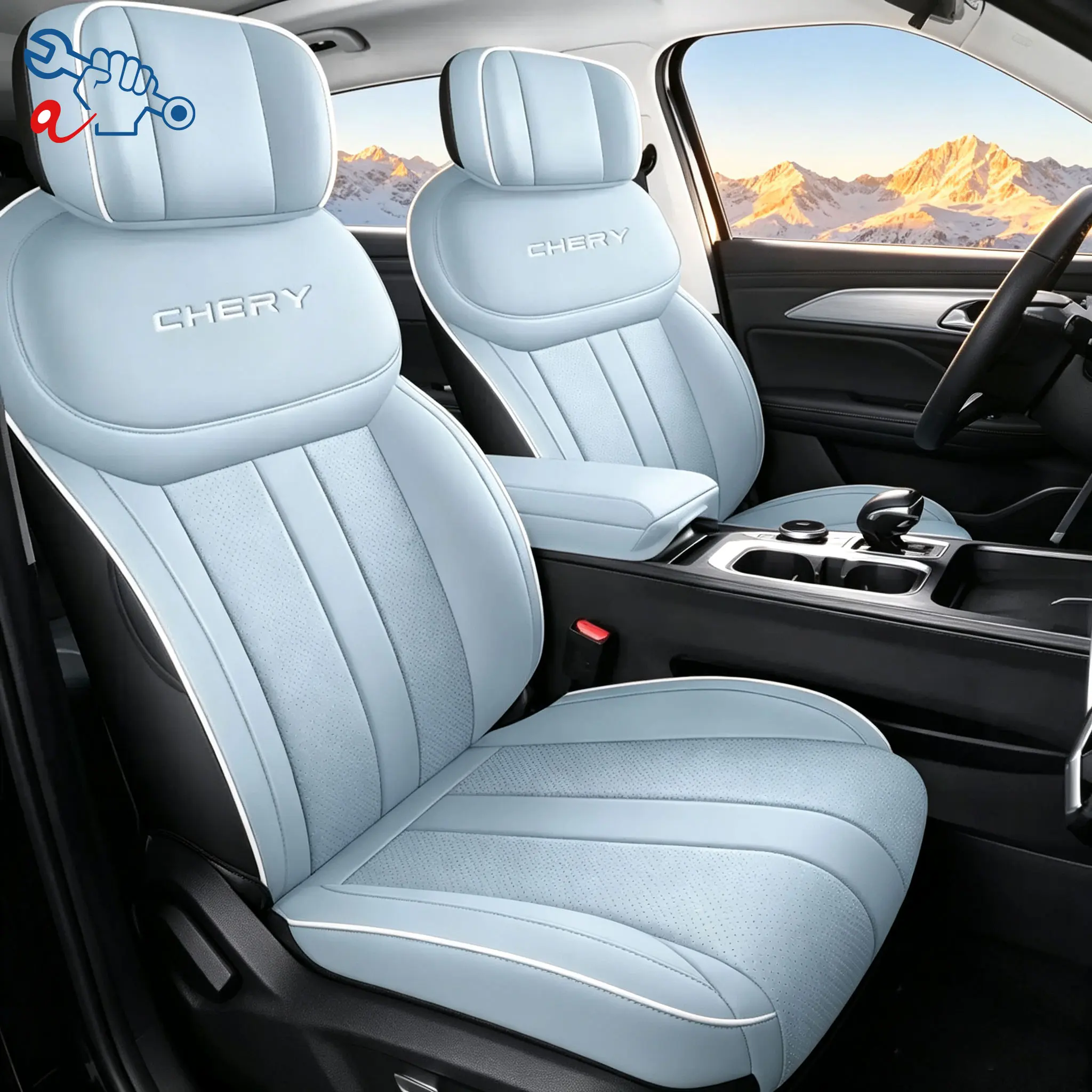 Left‑Drive Car Seat Cover For Chery Fulwin T6 2024‑2026 Full Enclosed Auto Cushion All‑Season Interior Refit Modified Seat