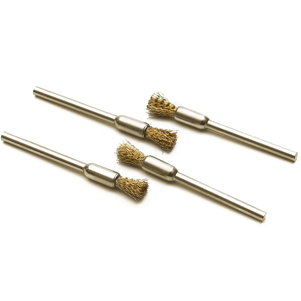 Rotary Brass Wire Brushes, 15Pcs 5mm, for Power Drills, Remove Rust on Any Metal, Suitable for Jewelers and Enthusiasts