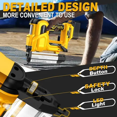 2-इन-1 कॉर्डलेस ब्रैड नेलर और स्टेपल गन MAKITA 18V बैटरी के लिए (बैटरी नहीं) - 18 गेज 2 10 best sales इलेक्ट्रिक नेल गन - №5