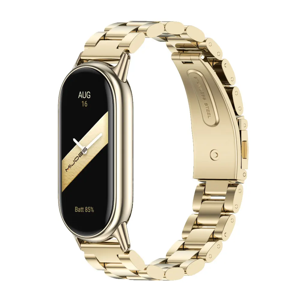 Ремешок для Mi Band 10 9 8, металлический ремешок для часов для Mi Band 10, браслет Mi Band 9, браслет Mi Band 8, ремешок в деловом стиле