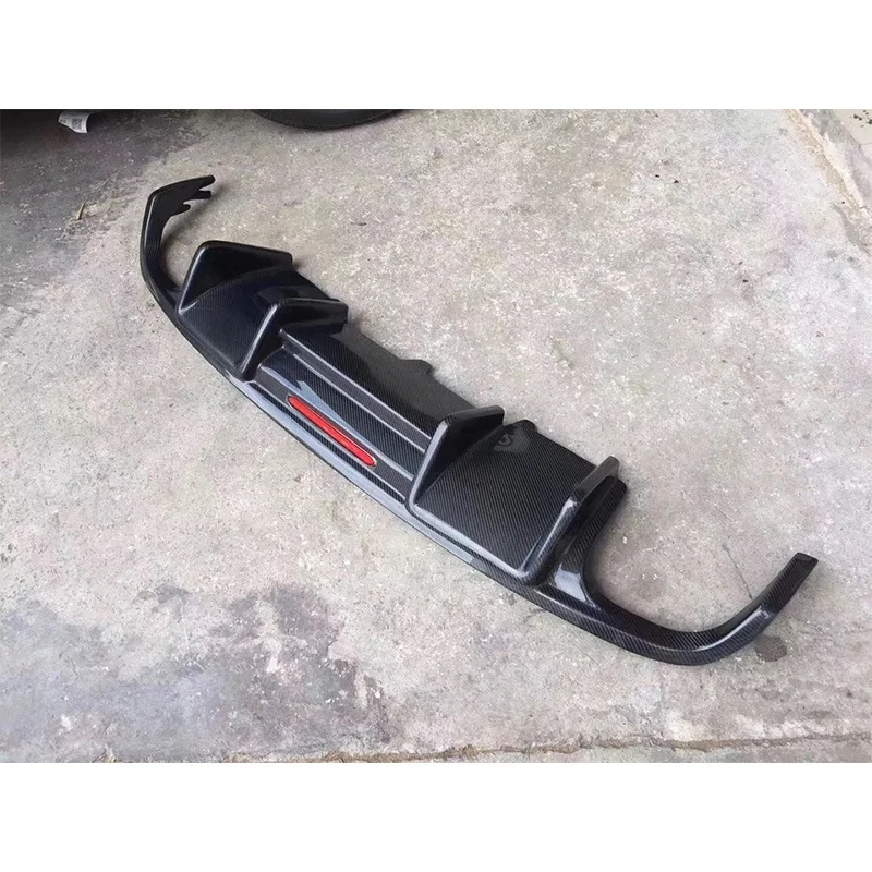 High Quality A4 B8 S4 Rear Bumper Carbon Fiber Diffuser for  A4 S4 B8 2008 2009 2010 2011 2012 Car Diffuser Body Kit