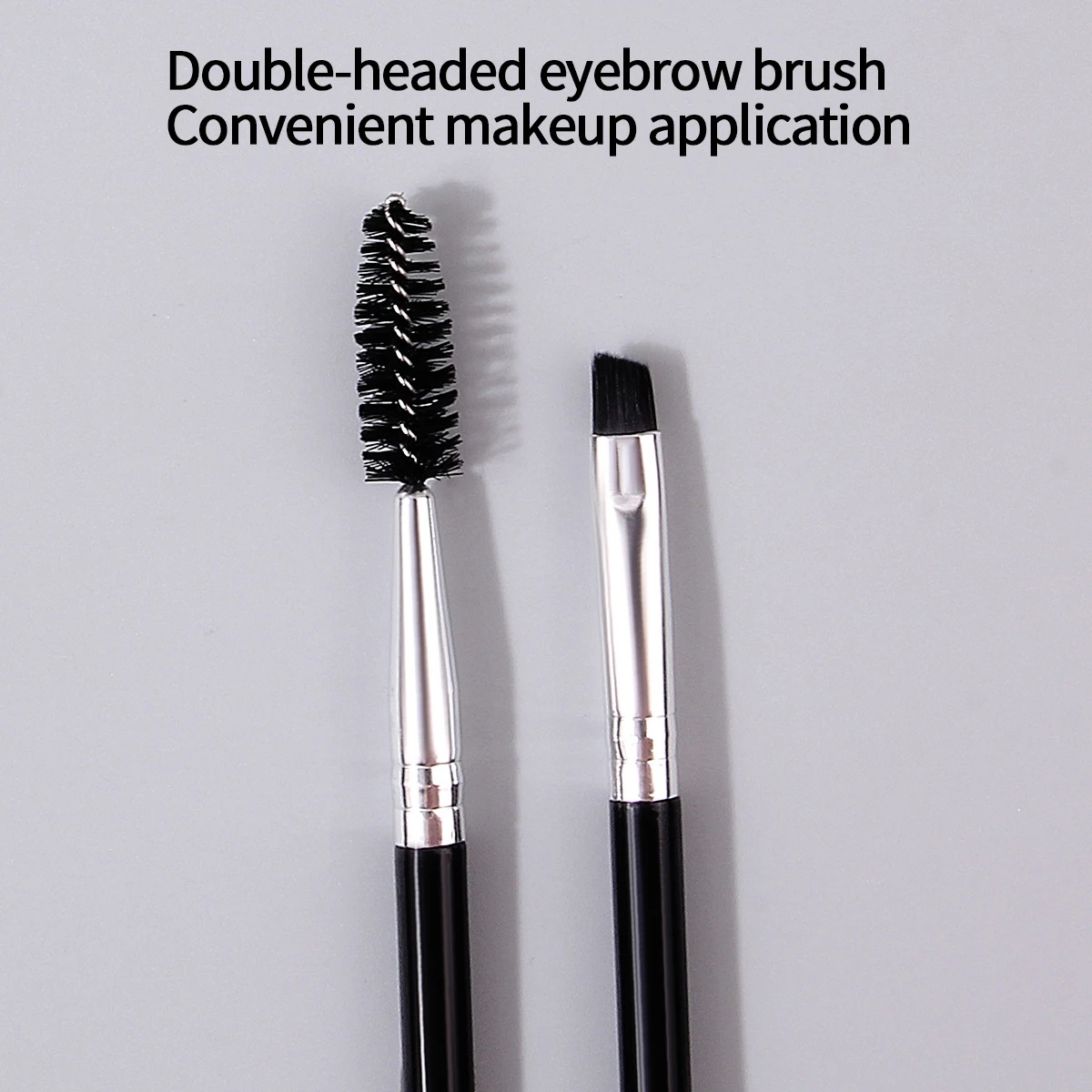 5PCS Soft double-headed mascara brush/eyeliner brush, flexible eyelash curl brush, eyebrow brush, bevel brush, eye tool