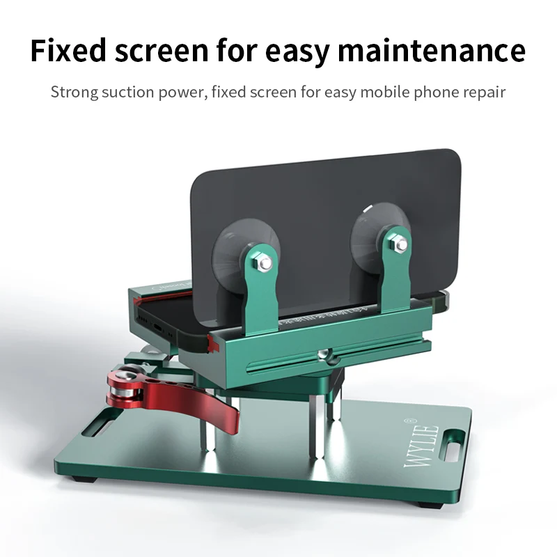 WYLIE 4 IN 1 Rotation Multi-Purpose Fixture 360° Mobile Phone Heating Free Screen Removal Separate Clamp Back Cover Diassembly image 6