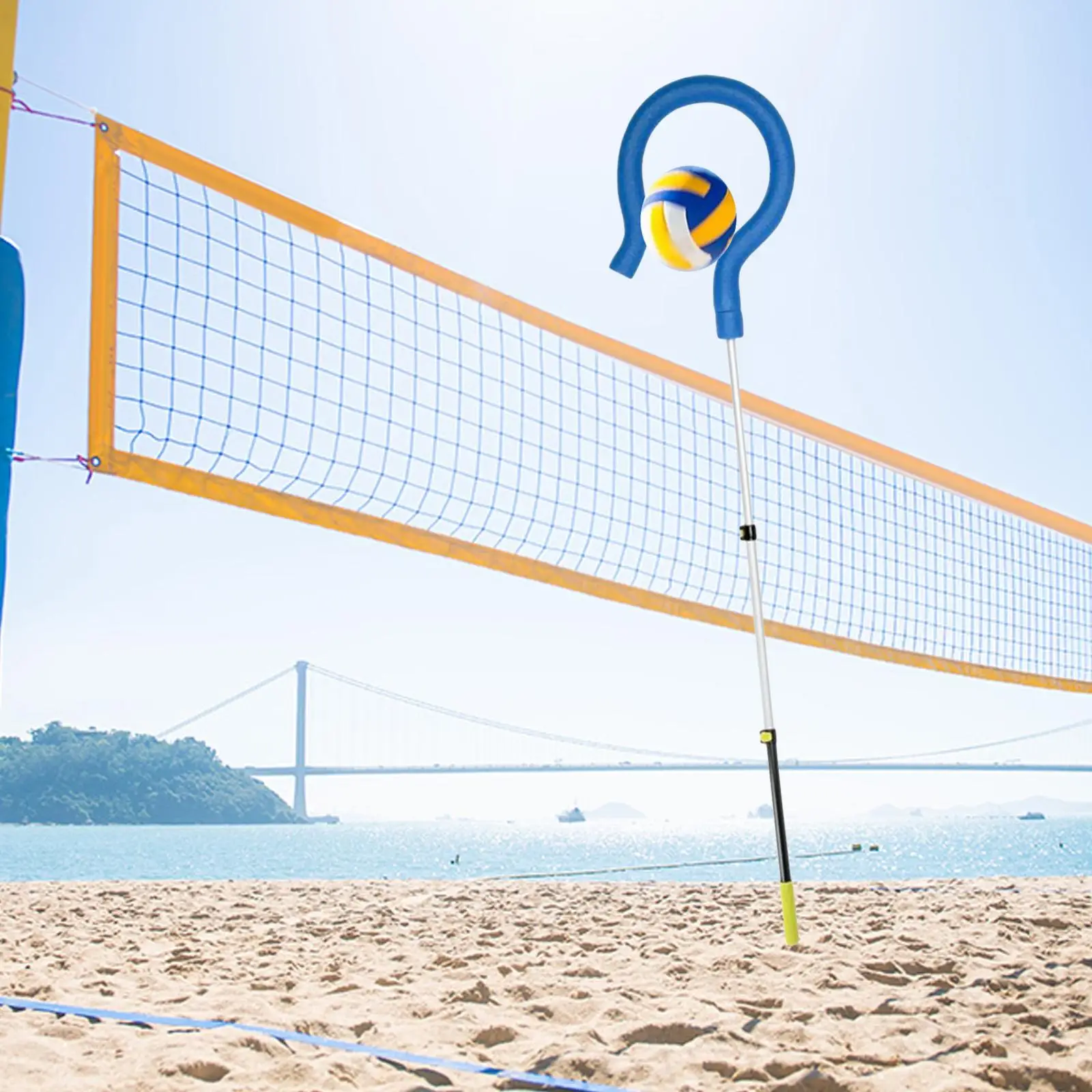 

Volleyball Practice Tool Hitting Practice Equipment Premium Holder Portable
