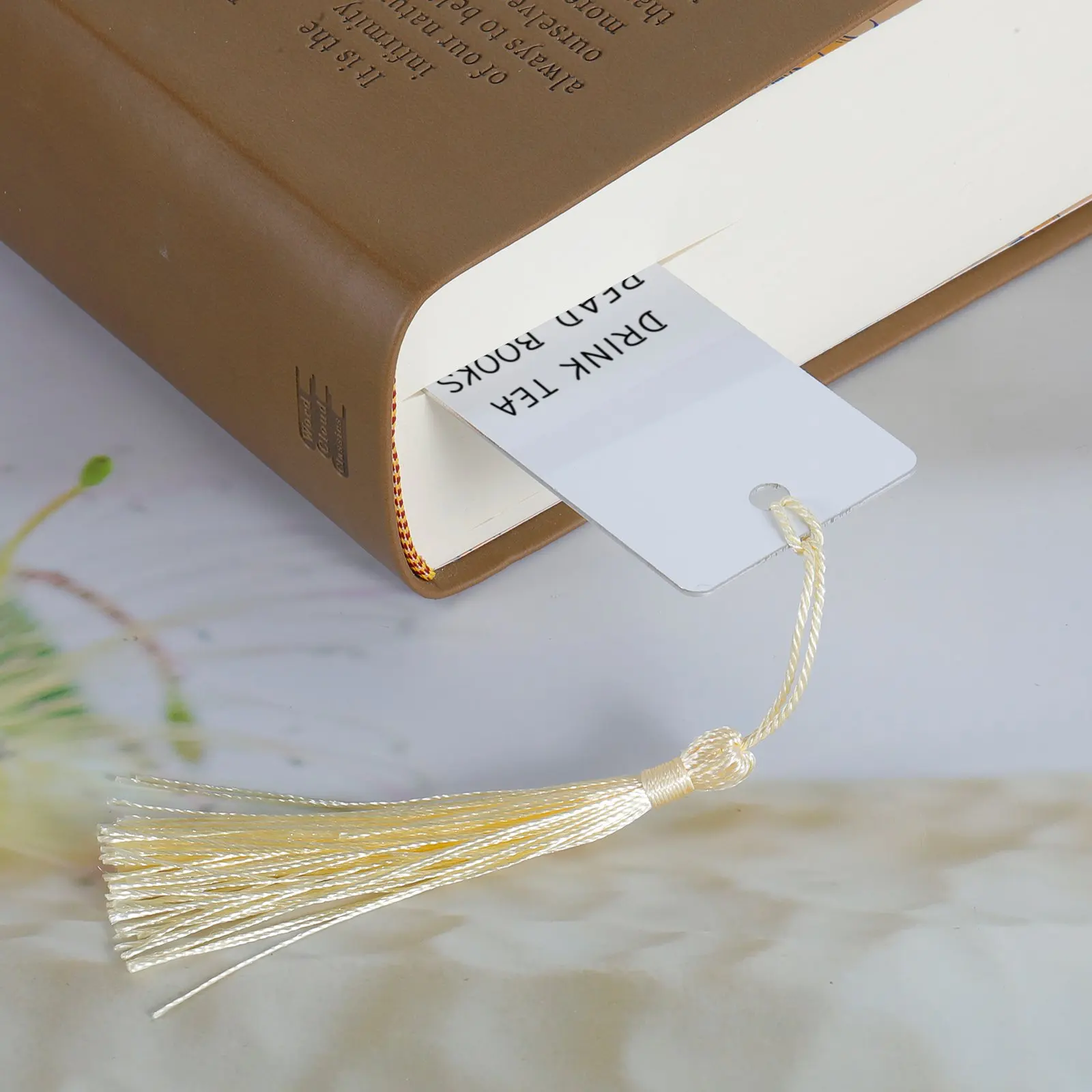 DRINK TEA,READ BOOKS,BE HAPPY Bookmark for Women Men Graduation Xma Birthday Gift for Teacher Coworker Friend Wholesale