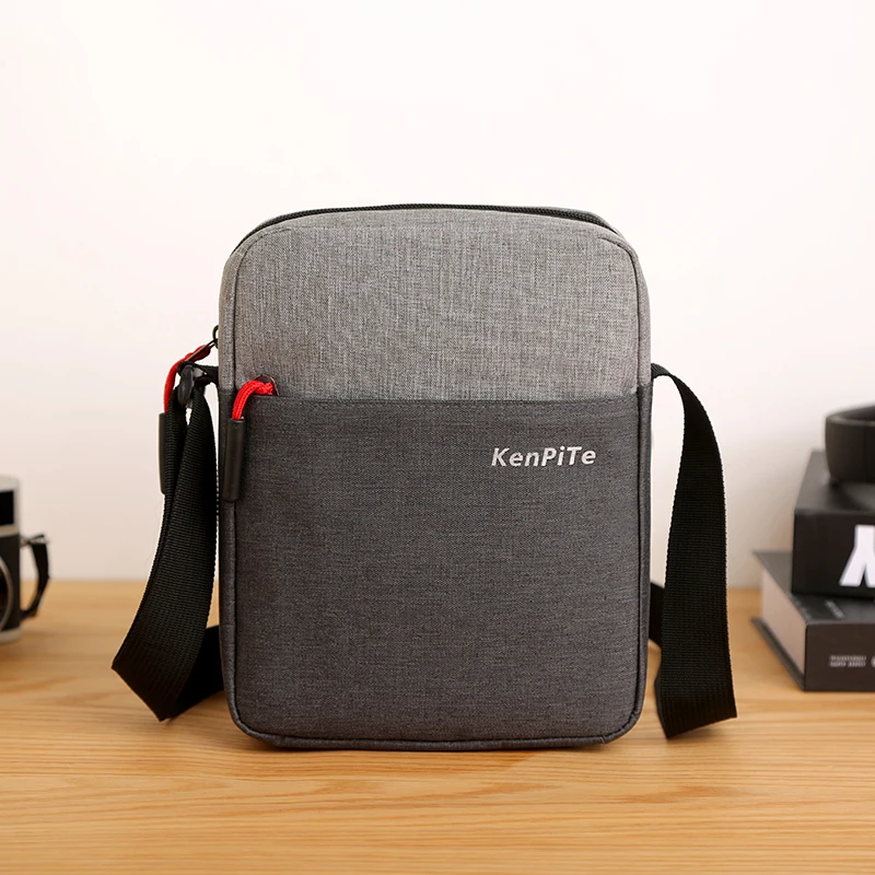 Unisex Crossbody Bag, Adjustable Shoulder Strap, Zipper Pocket, Suitable for Hiking, Running and Outdoor, Fashion Shoulder Bag
