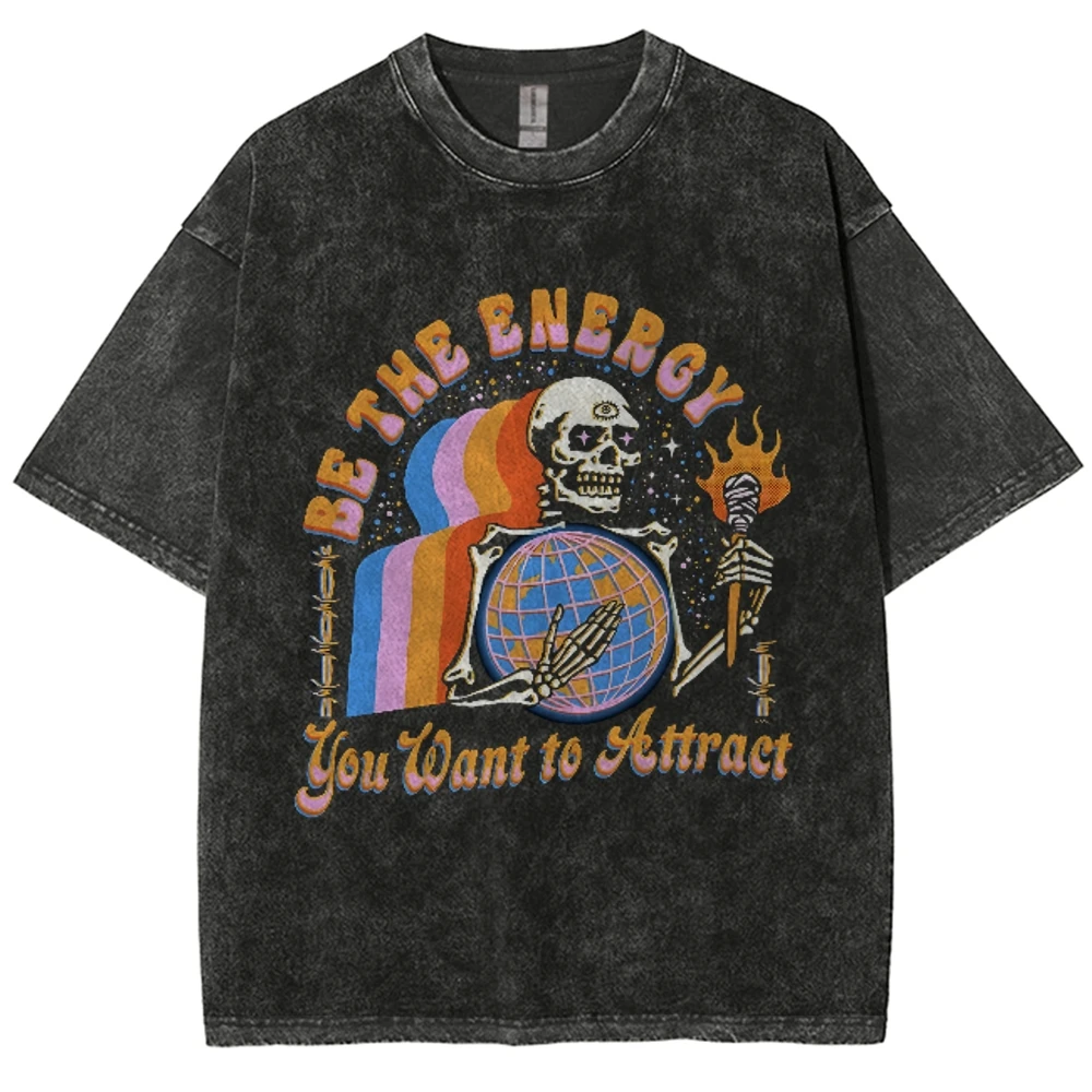 Skull Men's weatshirt Vintage Oversized Hip Hop Hoodies Color Contrast Round Neck Chic Tops Harajuku Pullover Clothes Unisex