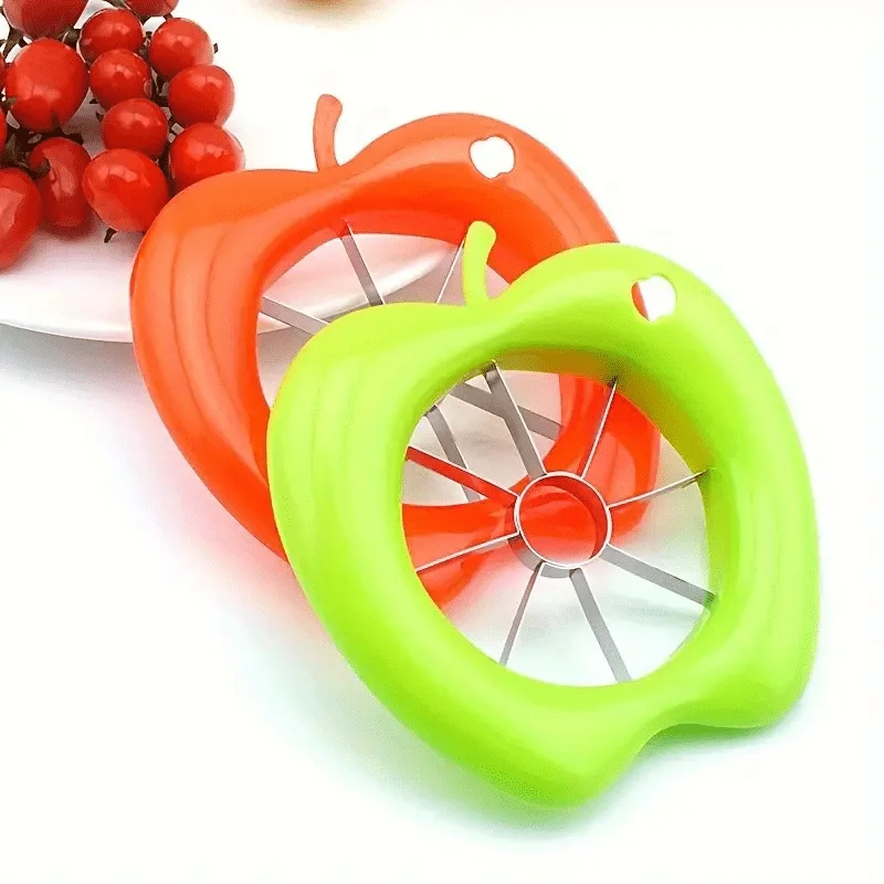 Obstschneider Edelstahl Apfel Schneidwerkzeuge Outdoor Camping Slicer Gemüsehacker Küchenhelfer und Zubehör – Detail 5