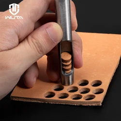 WUTA 1PC Basic Leather Hole Punch Tools Round Hollow Punches 0.5-8mm DIY Craft Working for Watch Band Fabric Plastic Gasket Belt
