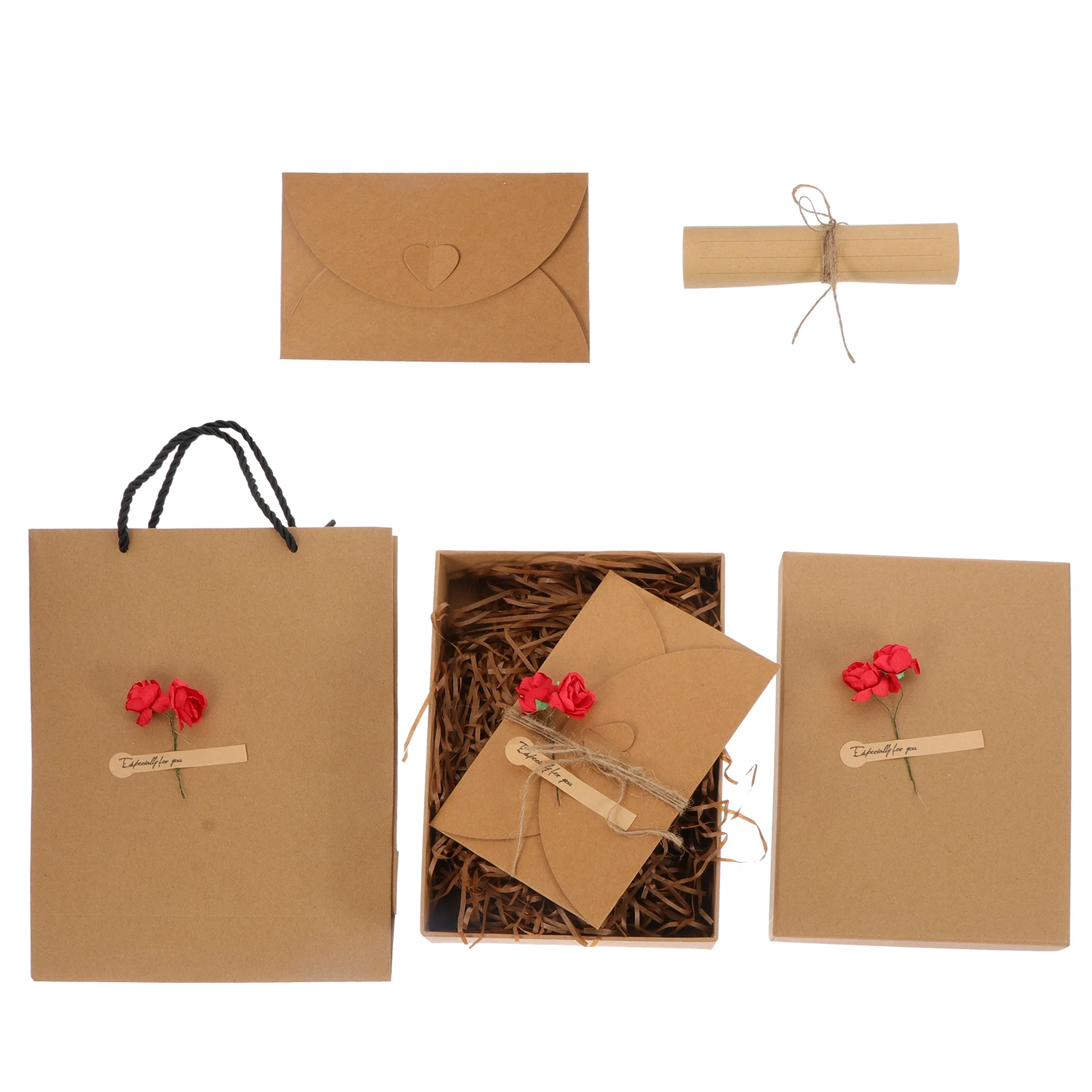 

1 set Valentine Gifts Writing Stationary Letter Paper Supplies Kit Smooth Surface Practical Valentine Letter Paper Set Use