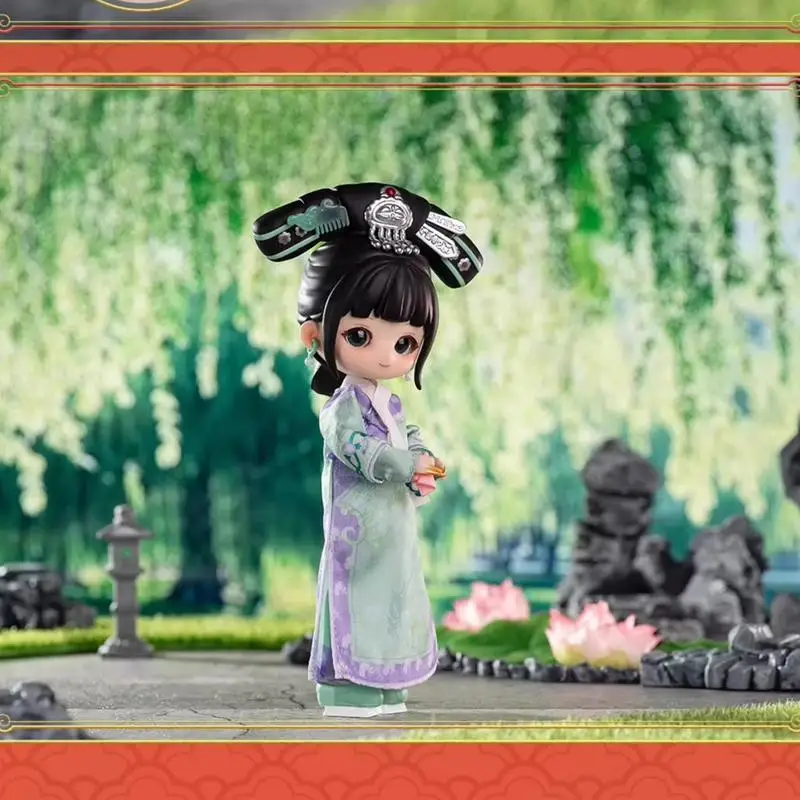 Simontoys Zhen Huan يمر على Bjd صندوق أعمى 12 نقطة مشتركة المنقولة دمية زر الكوبالت لو العصرية لعبة تمثال تمثال ، اليدوية