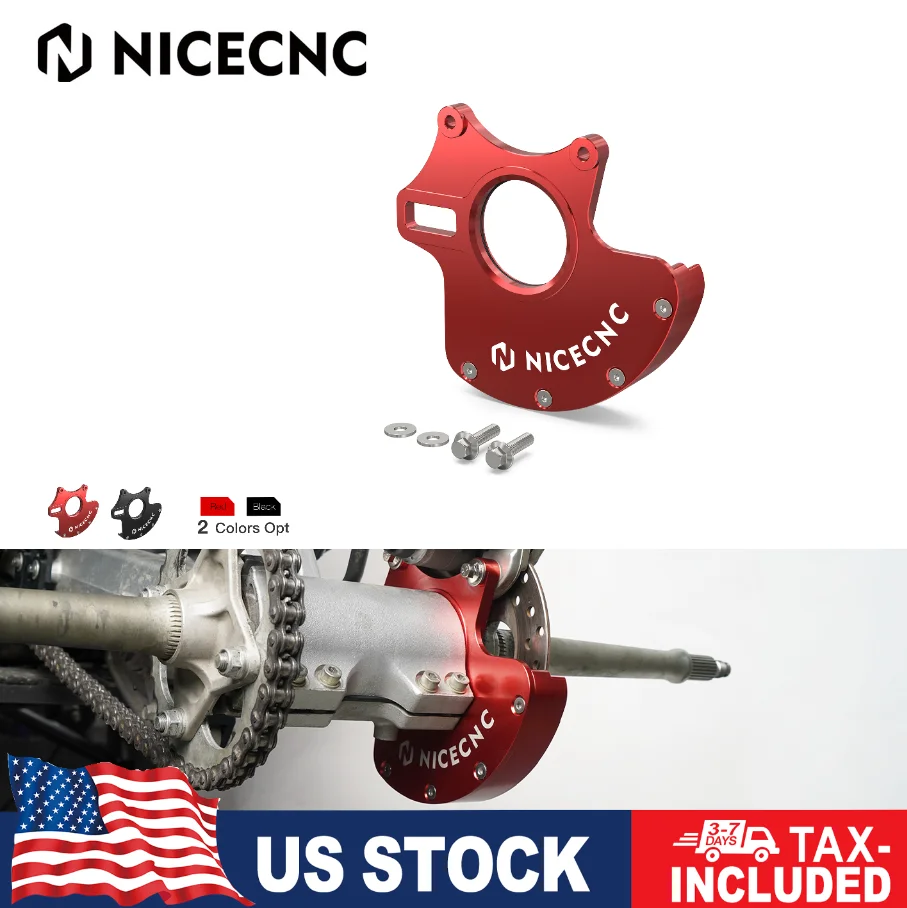 

For Honda TRX450R 2006-2009 TRX450ER 2006-2014 Rear Caliper Bracket&Rotor Guard Cover ATV Brake Disc Protector OEM 43211-HP1-000