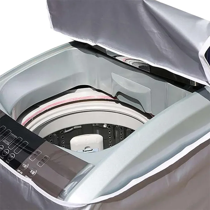 Washing Machine Cover Protector Waterproof Protective Silver Coating Top-Load Laundry Dryer Sunscreen Protection Dustproof