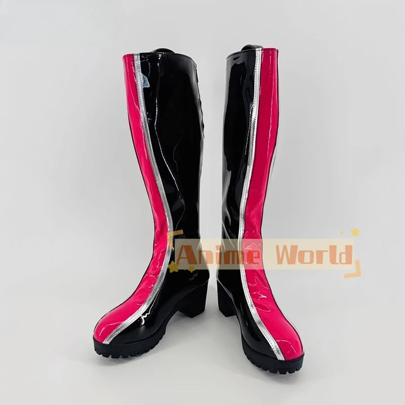 Niños adultos niños niñas niños Kpop HUNTR/X Rumi Cosplay botas zapatos botas mujeres niñas fiesta de Halloween juego de rol
